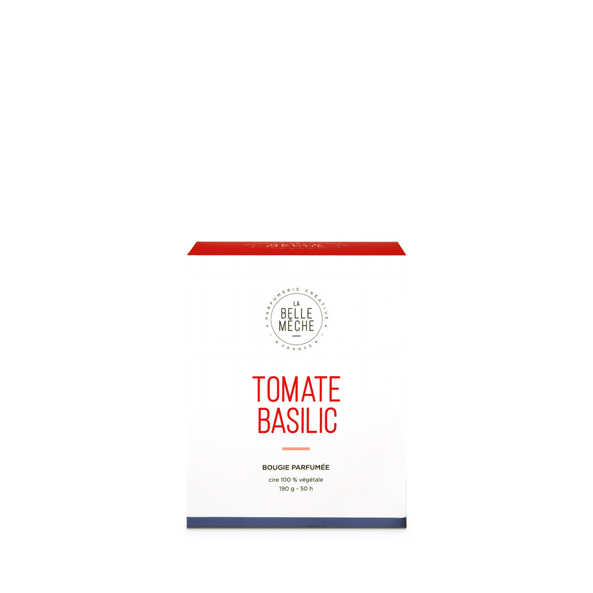 Bougie parfumée Tomate Basilic de La Belle Mèche, 190 g, coffret