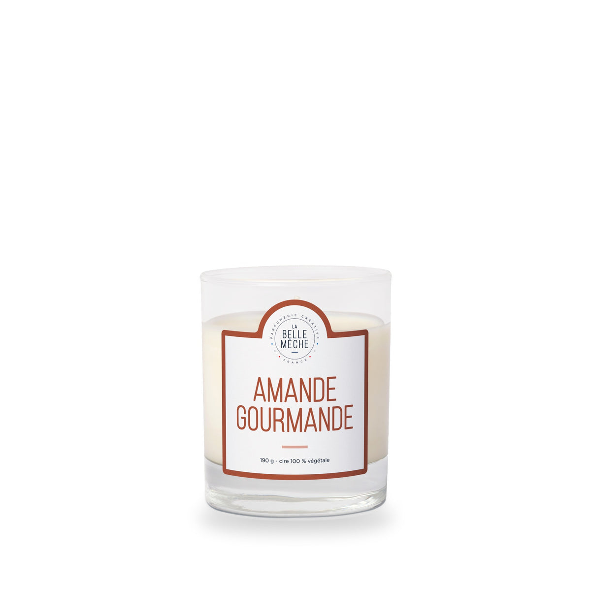 Bougie parfumée Amande Gourmande de La Belle Mèche, 190 g
