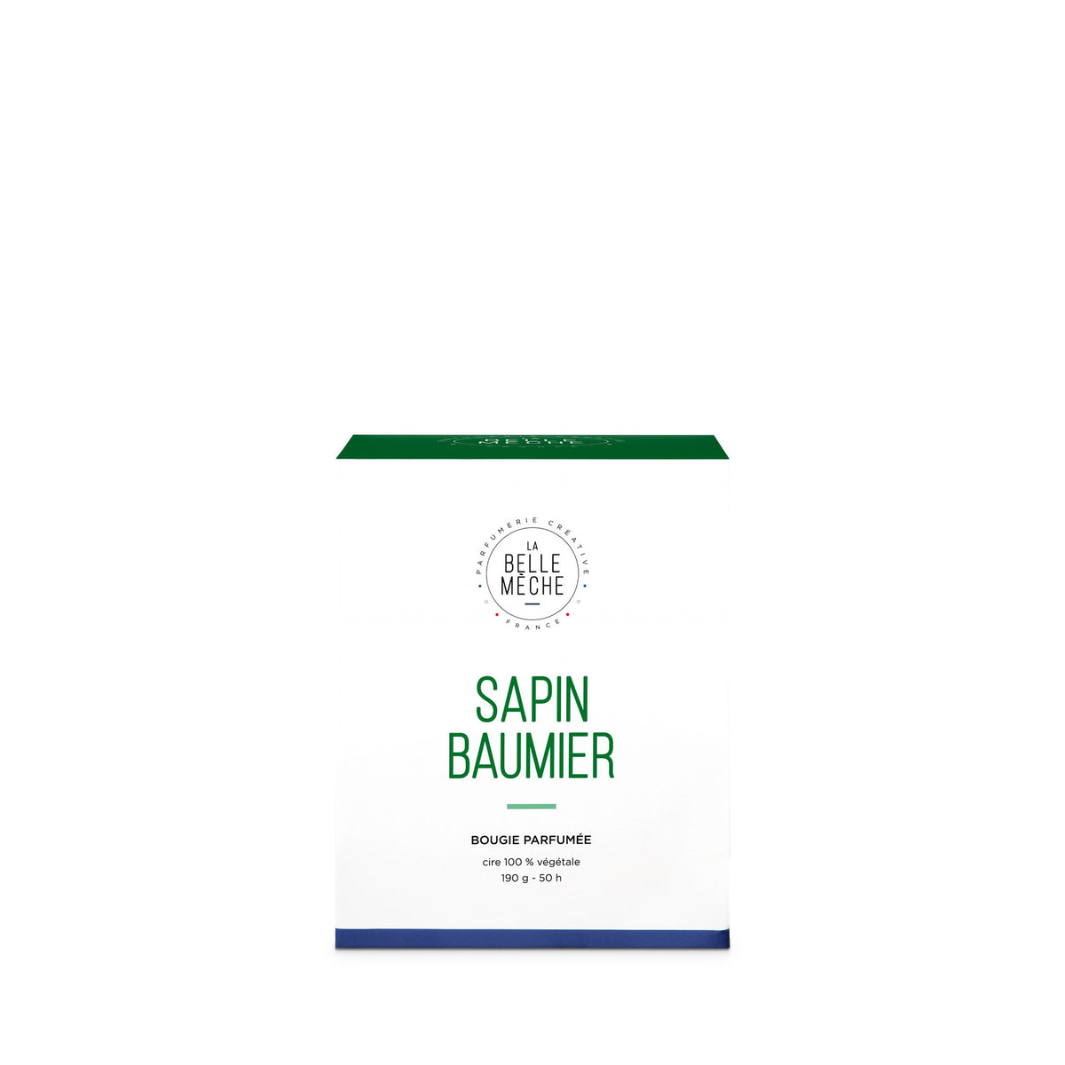 Bougie parfumée Sapin Baumier de La Belle Mèche, 190 g, coffret