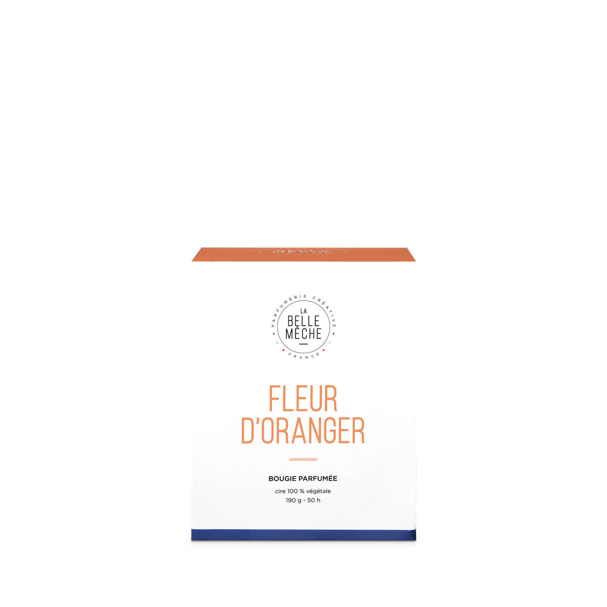 Bougie parfumée Fleur d’Oranger de La Belle Mèche, 190 g, coffret