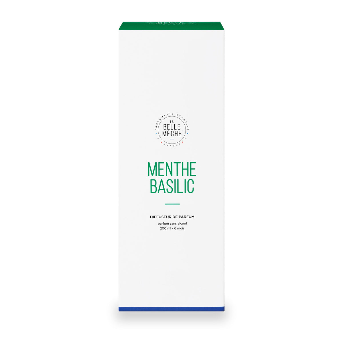 Mint Basil Reed Diffuser by La Belle Mèche, 200 ml glass jar, second view