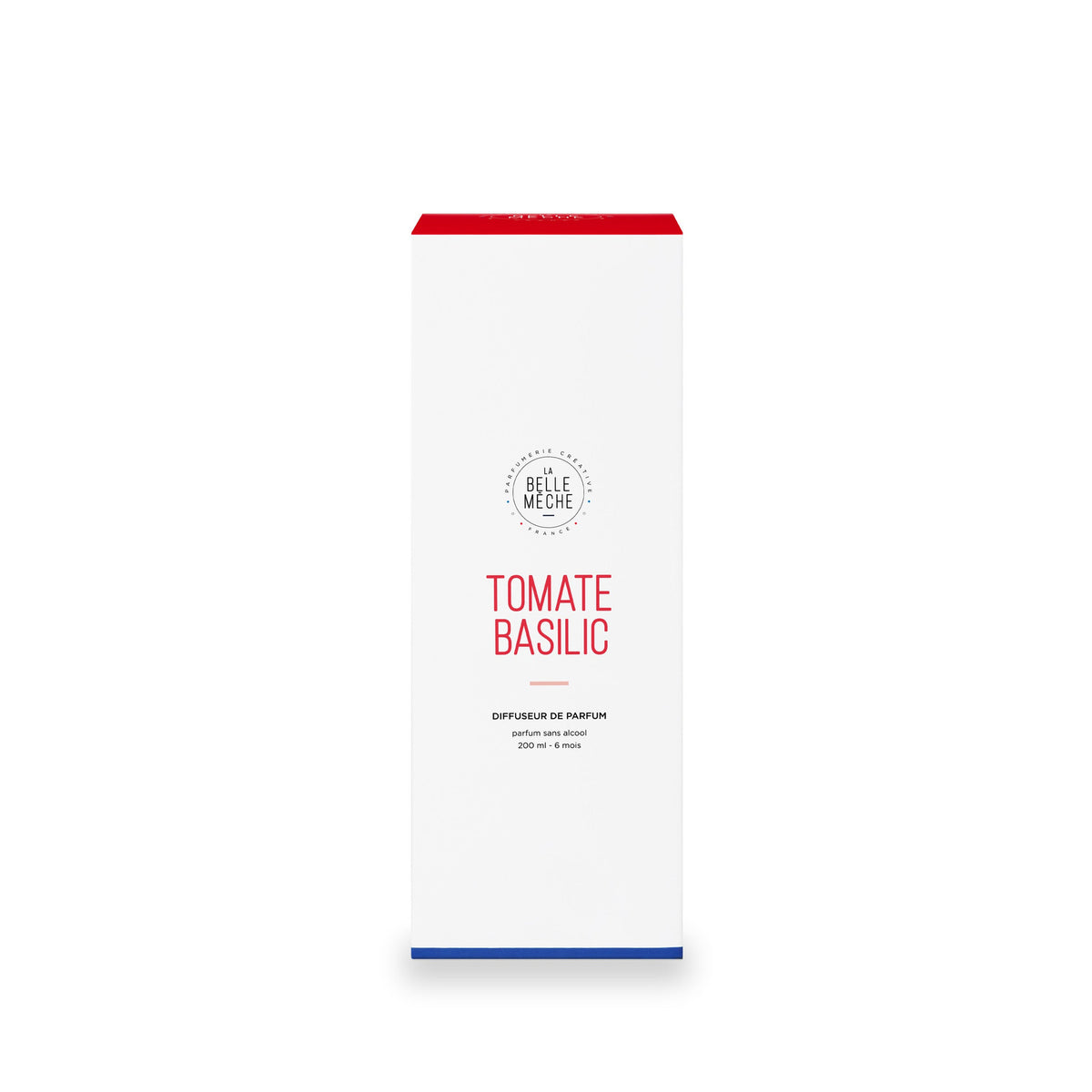 Diffuseur à bâtonnets Tomate Basilic de La Belle Mèche, pot en verre de 200 ml, deuxième vue
