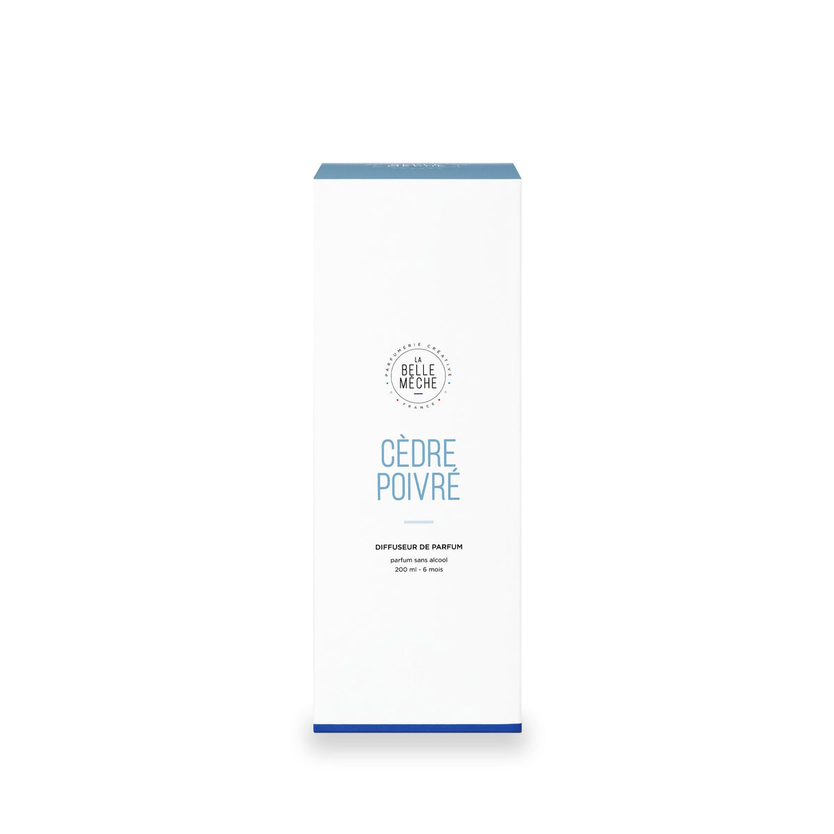 Diffuseur à bâtonnets Cèdre Poivré de La Belle Mèche, pot en verre de 200 ml, deuxième vue