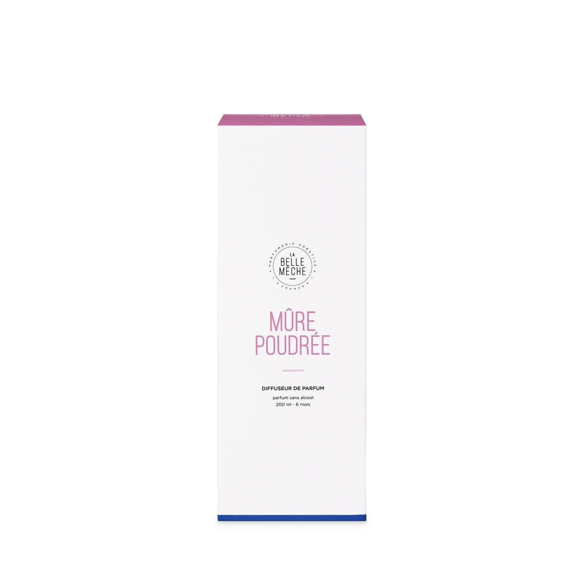 Diffuseur à bâtonnets Mûre Poudrée de La Belle Mèche, 200 ml, coffret