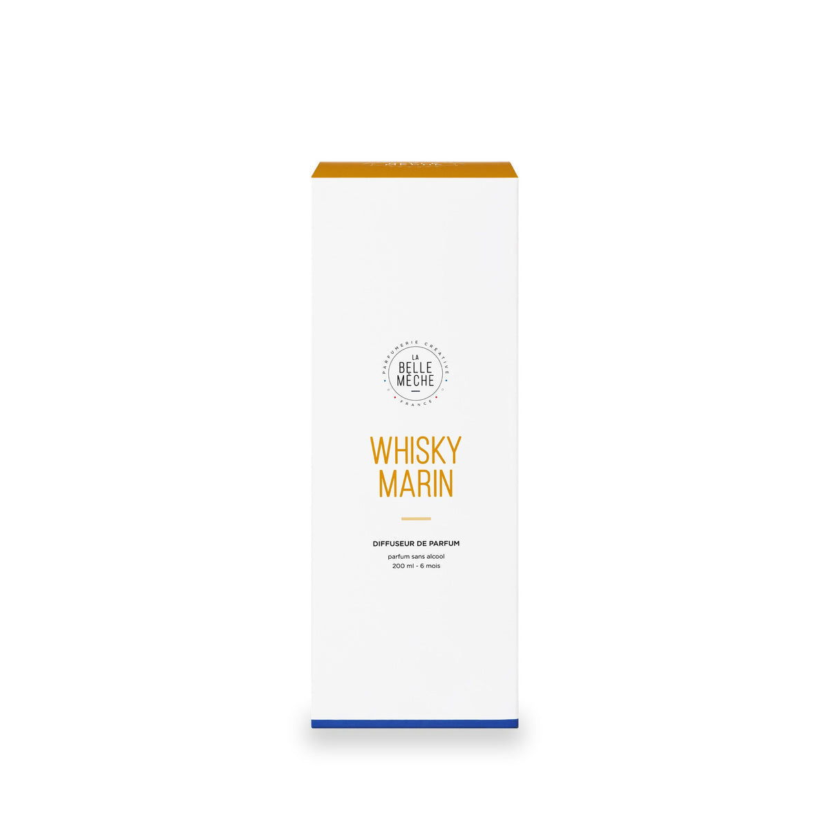 Diffuseur à bâtonnets Whisky Marin de La Belle Mèche, pot en verre de 200 ml, deuxième vue