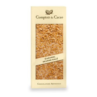 Tablette de chocolat blond au caramel au beurre salé