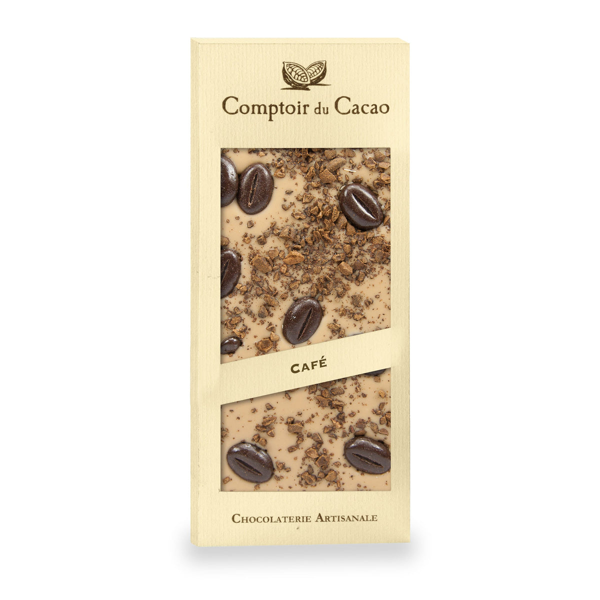 Tablette de chocolat blond au café du Comptoir du Cacao, 90 g
