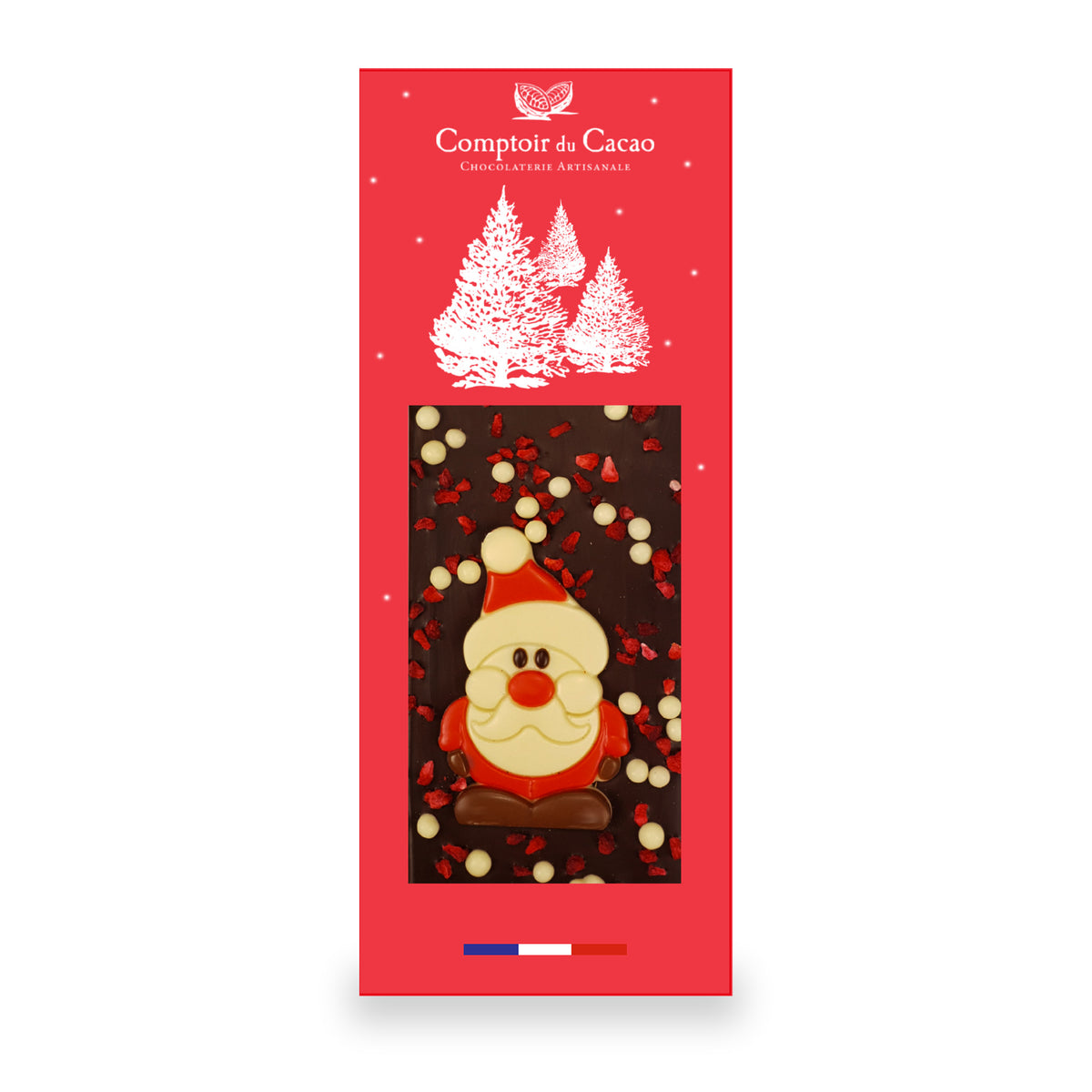 Tablette de chocolat de Noël de Comptoir du Cacao, 90 g