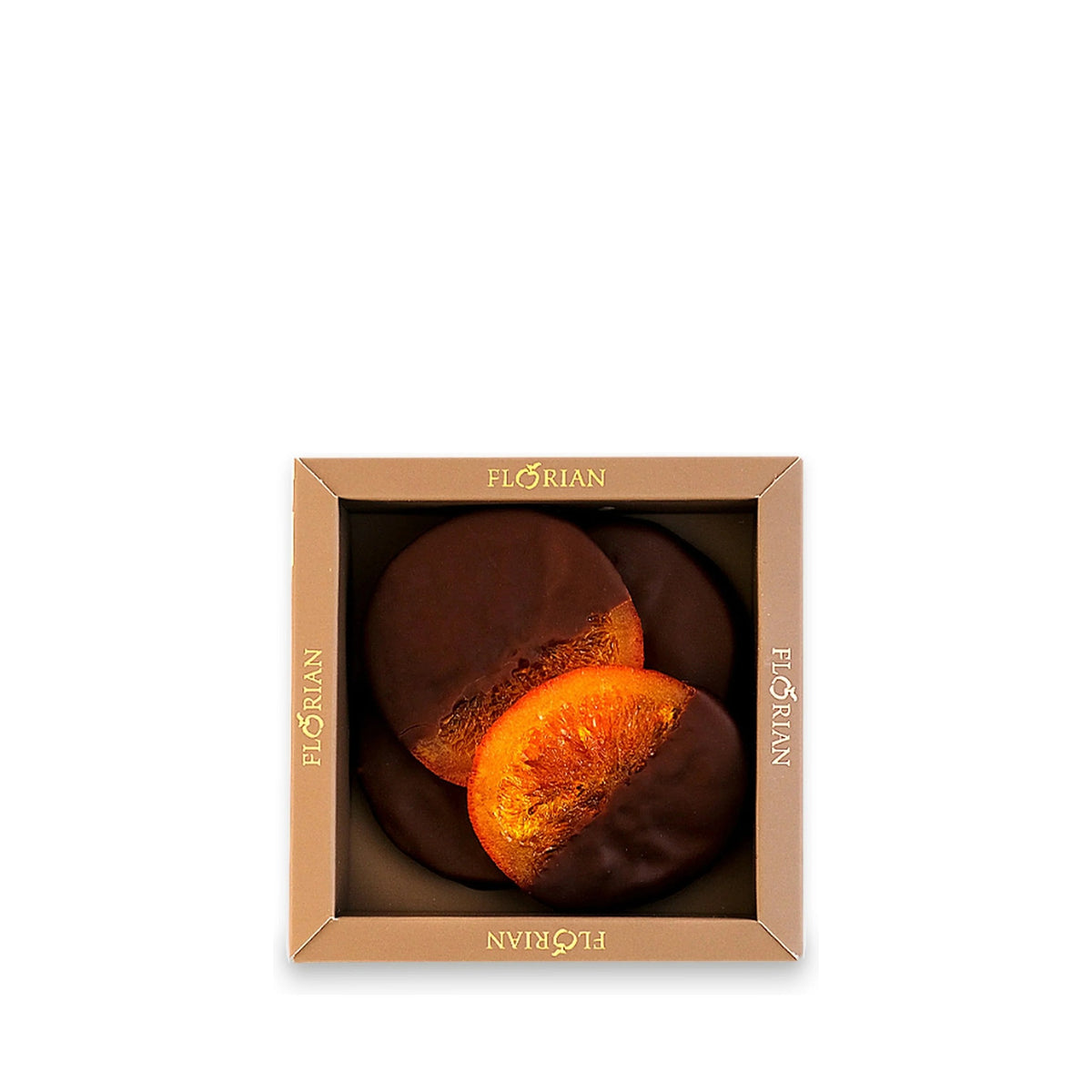 Chocolate Candied Orange Slices by Confiserie Florian, gift box of 4