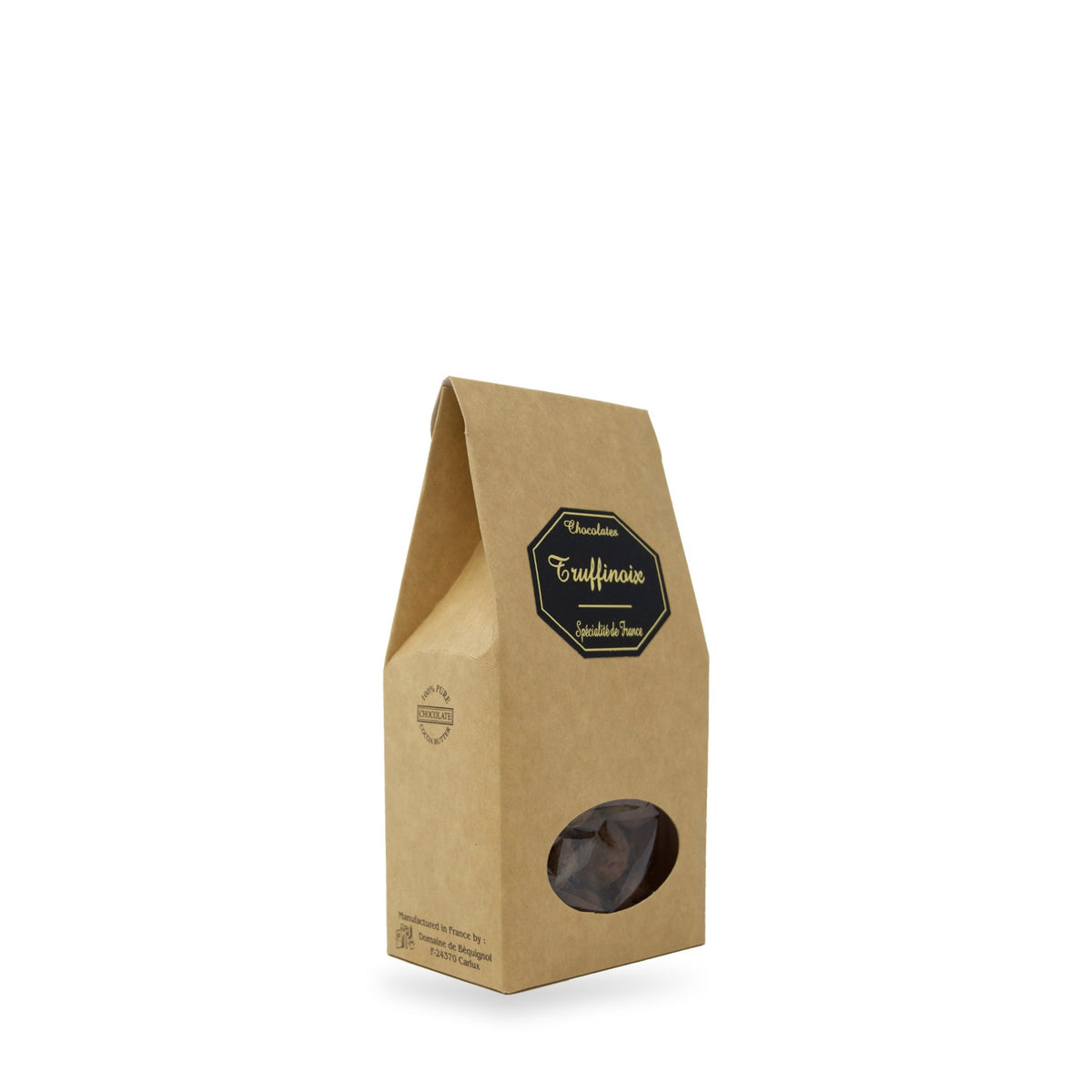 Truffinoix, truffes aux noix du Domaine de Béquignol, boîte kraft de 100 g