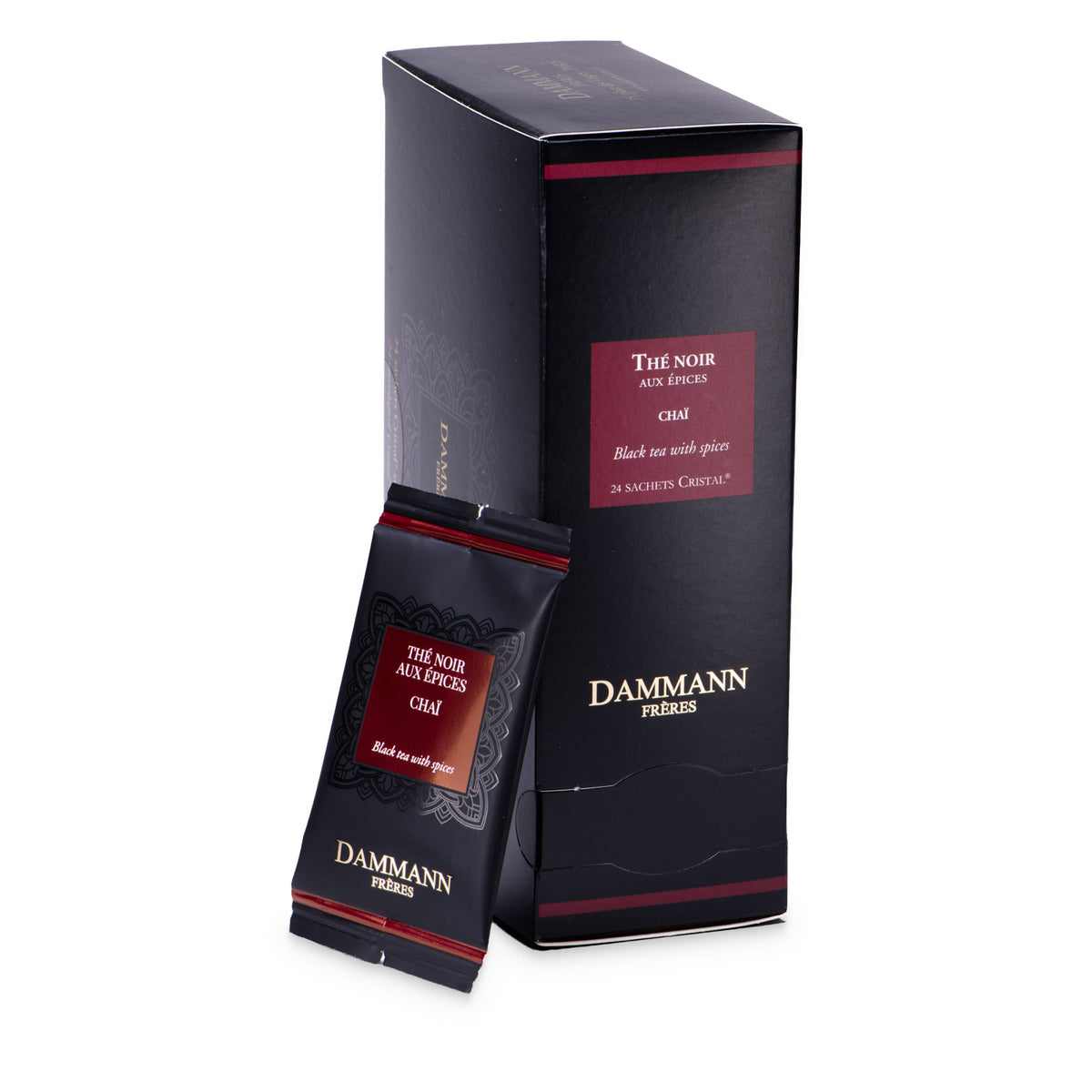 Thé des Mille Collines Tea Bags by Dammann Frères, box of 24 and sachet