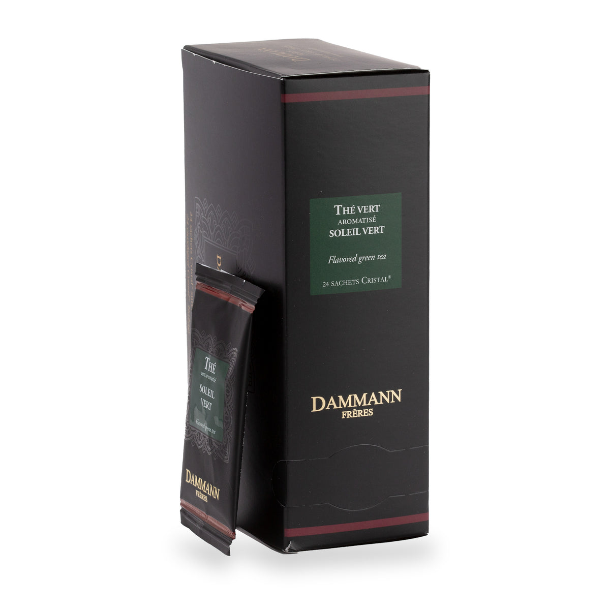 Soleil Vert Tea Bags by Dammann Frères, 48 g gift box, second view