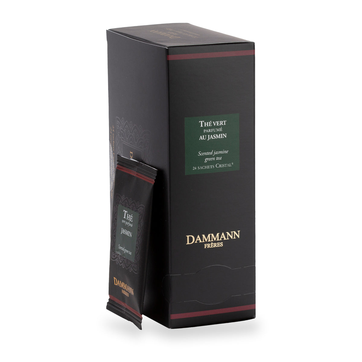 Thé Jasmin en sachets de Dammann Frères, boîte de 24 sachets (48 g)