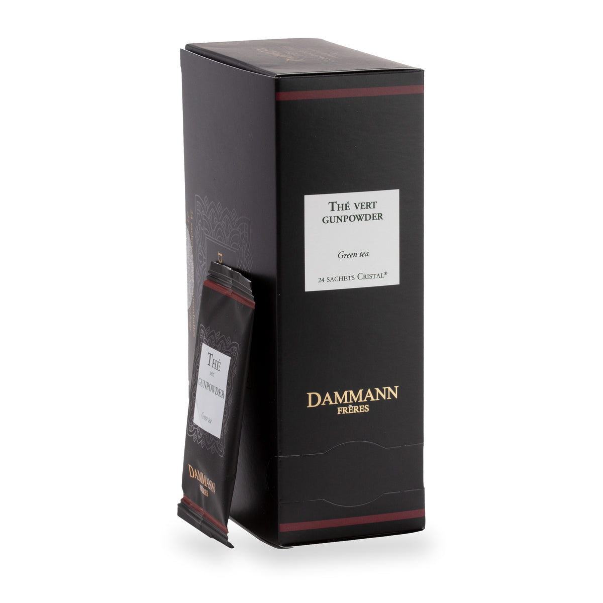 Gunpowder Tea Bags by Dammann Frères, box of 24 sachets (48 g)