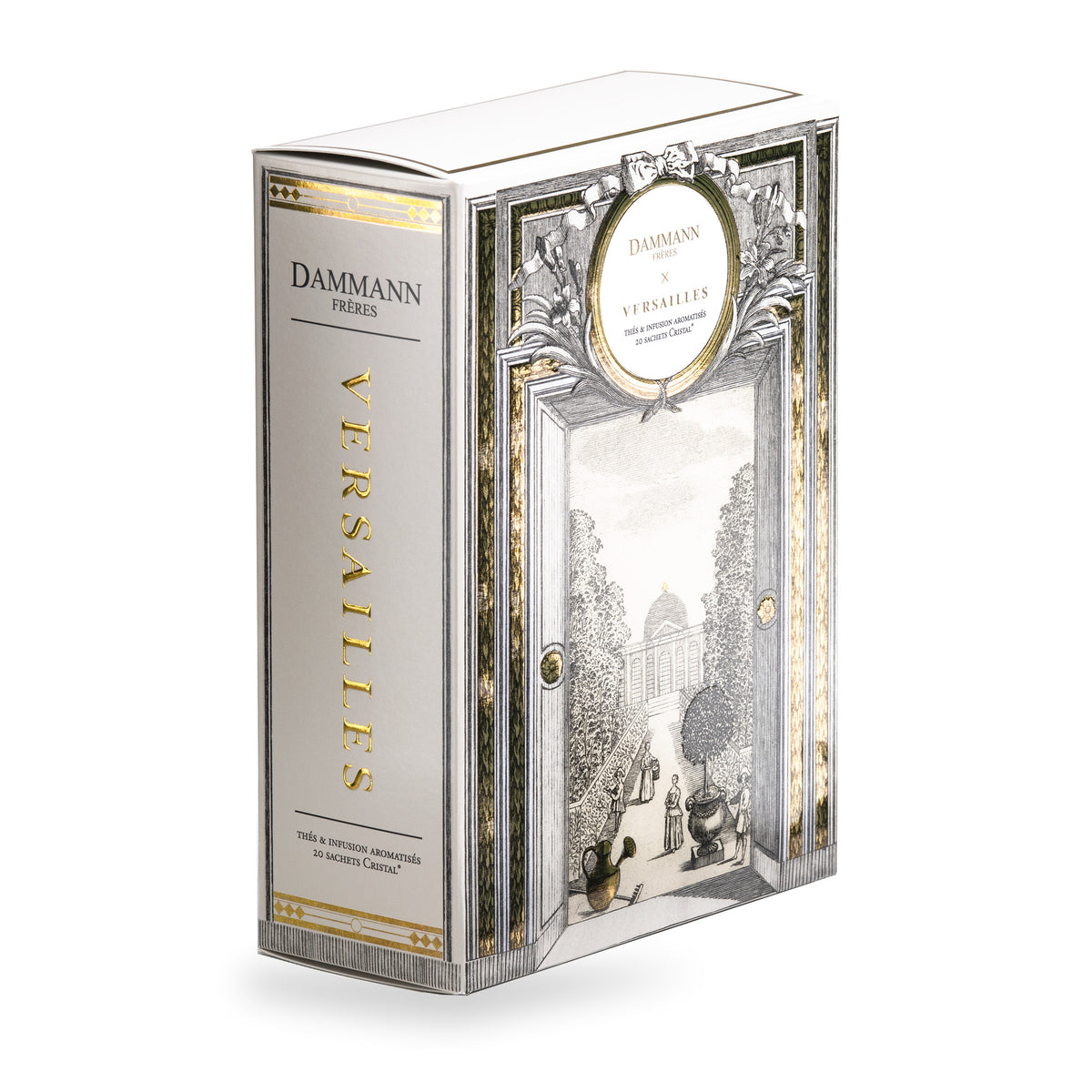 Versailles Tea Gift Box by Dammann Frères, box of 4 sachets