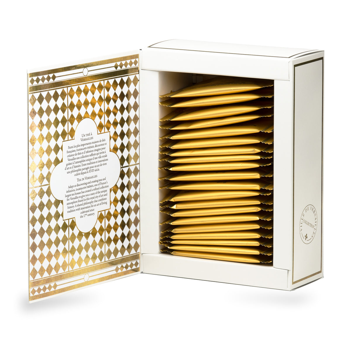 Versailles Tea Gift Box by Dammann Frères, box of 4 sachets, second view