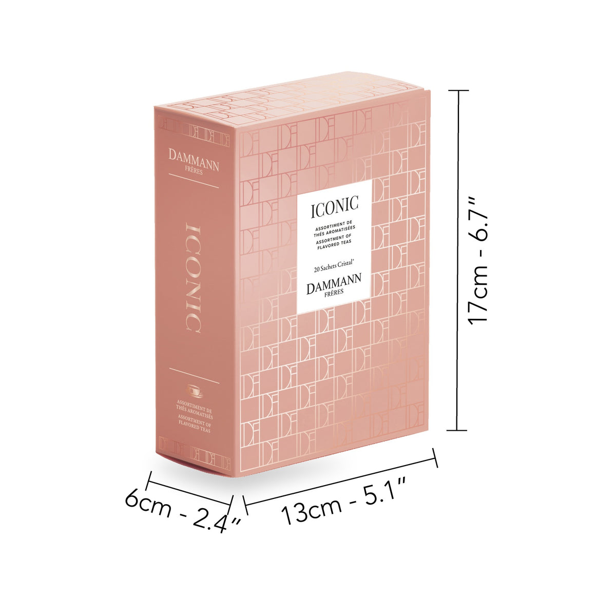 Iconic Gift Box by Dammann Frères, dimensions