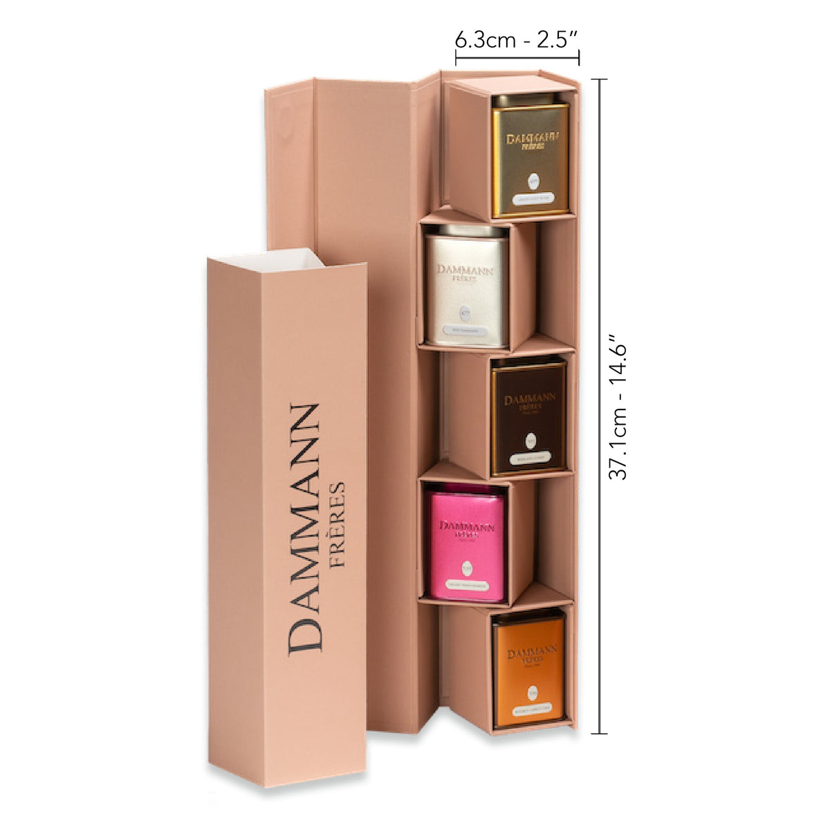Coffret Iris Dammann Frères, dimensions