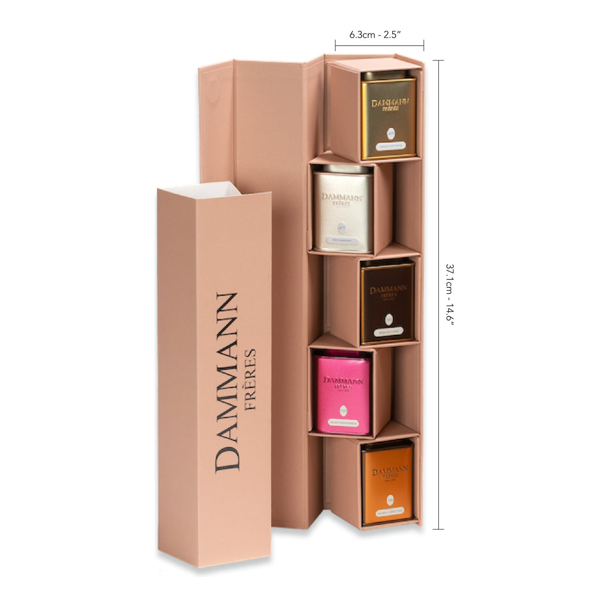 Coffret Iris Dammann Frères, dimensions