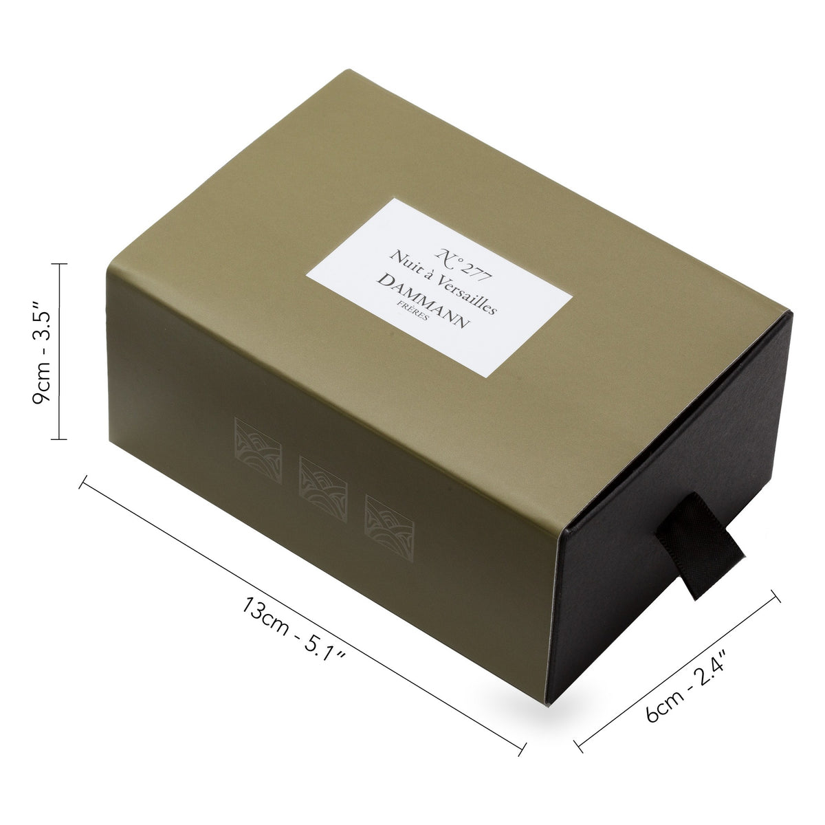 Coffret N°277 Dammann Frères, dimensions