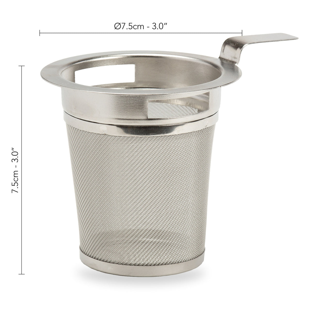 Teapot Filter with Handle by Dammann Frères, dimensions