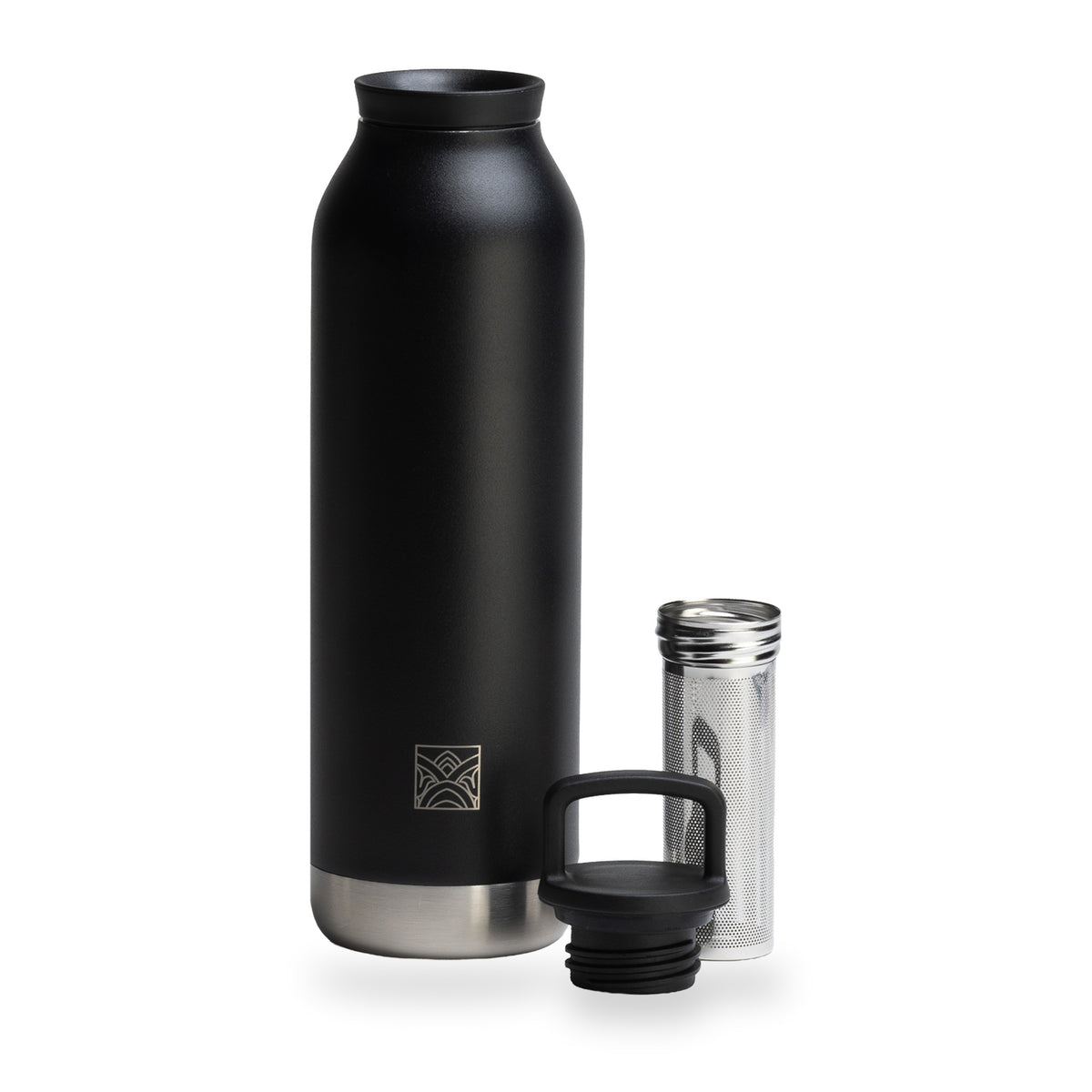City Insulated Bottle Black by Dammann Frères, third view