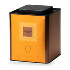 Boîte vide orange de Dammann Frères, boîte de service de 1 kg