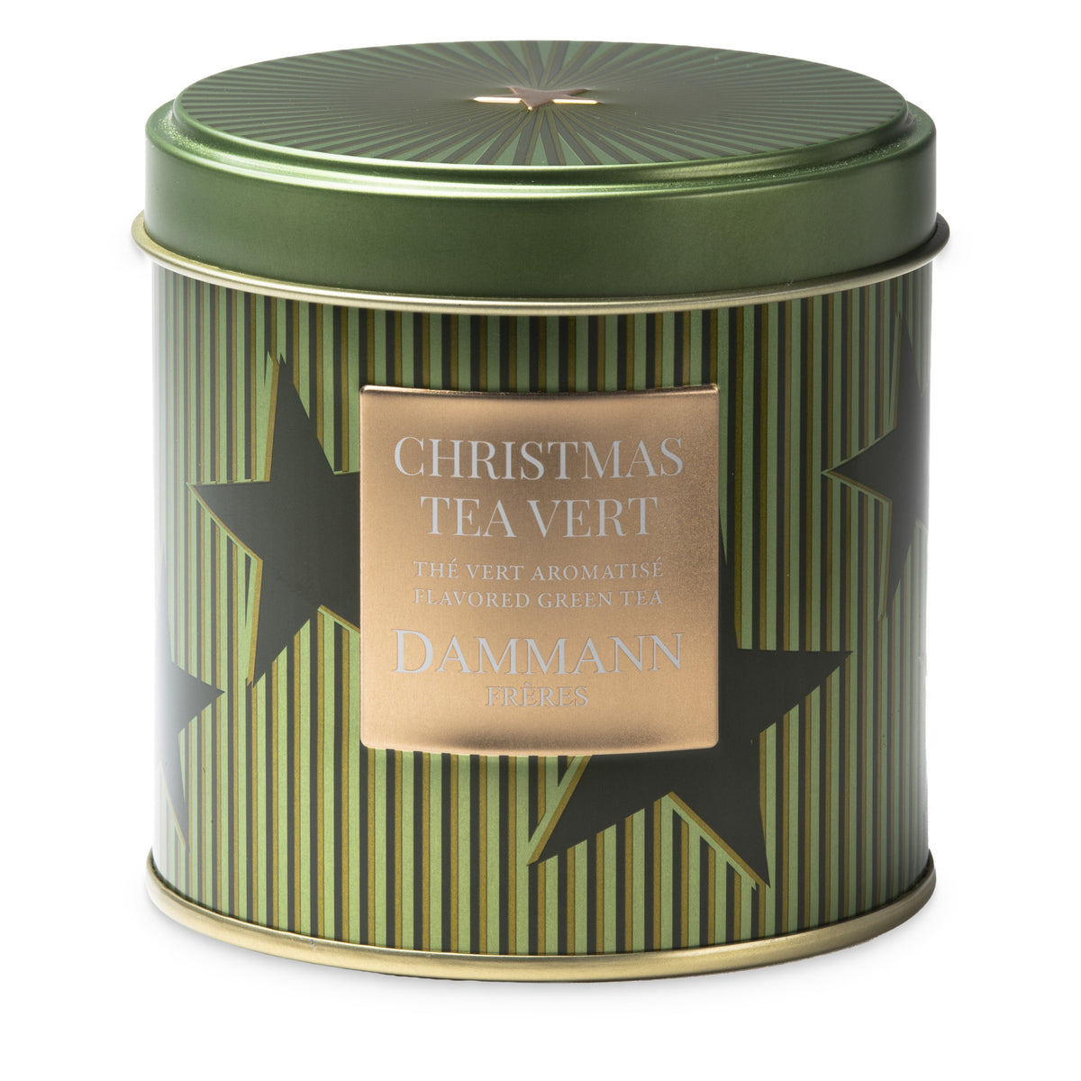 Christmas Tea Vert de Dammann Frères, boîte métal verte de 100 g