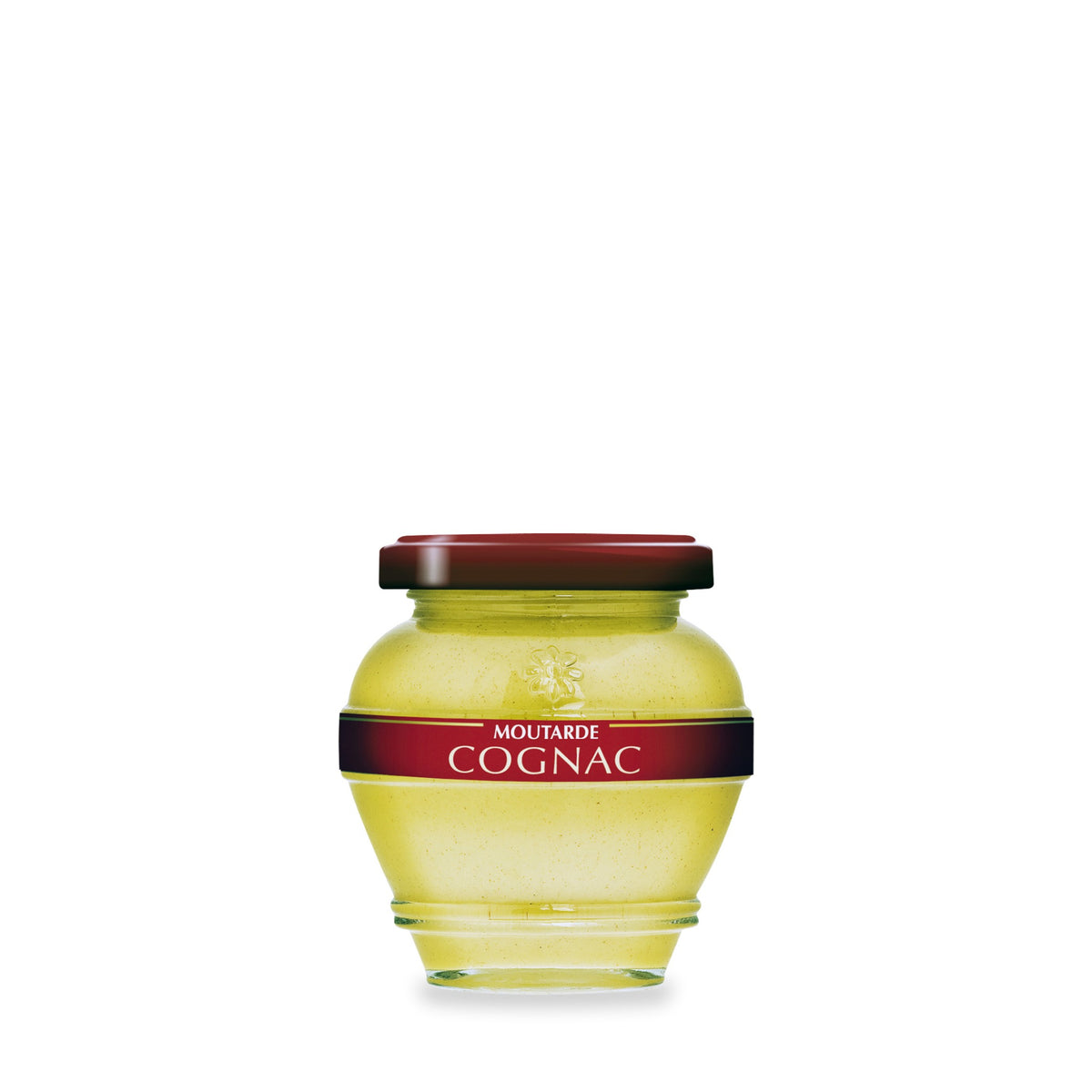 Moutarde au cognac du Domaine des Terres Rouges, pot en verre de 200 g