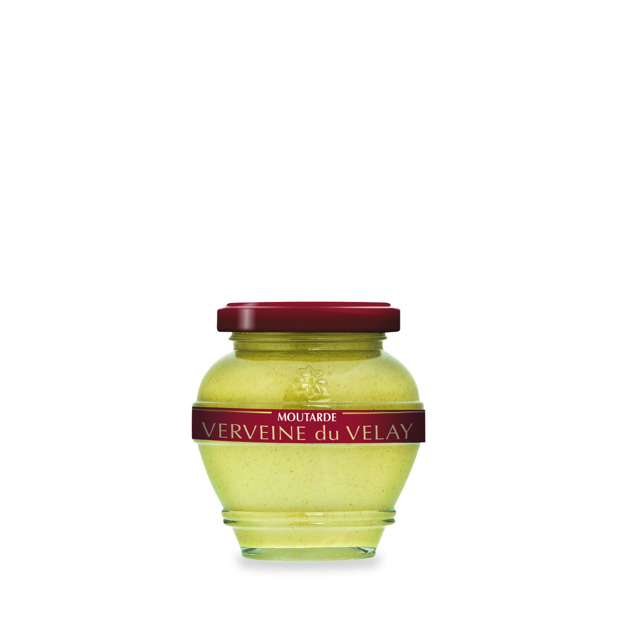 Moutarde à la verveine du Domaine des Terres Rouges, pot en verre de 200 g