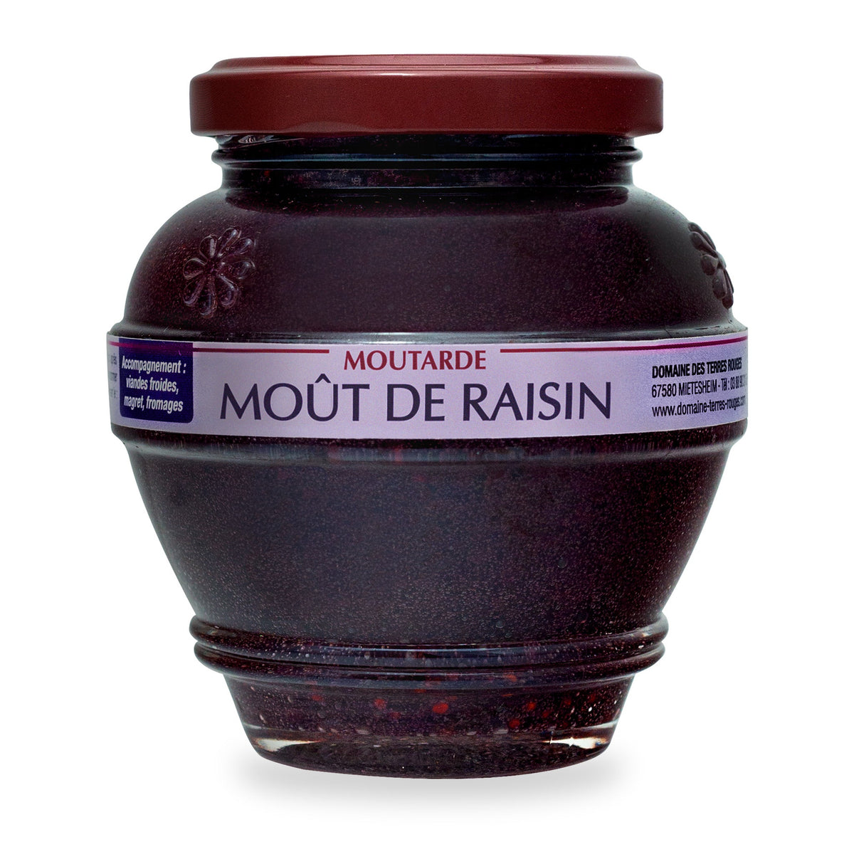 Grape Must Mustard by Domaine des Terres Rouges, 200 g glass jar