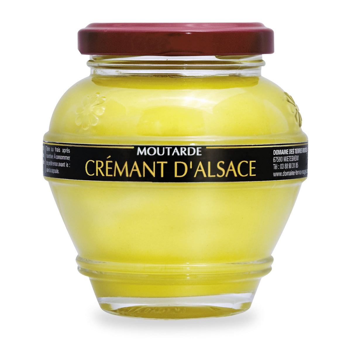 Crémant D'Alsace Mustard by Domaine des Terres Rouges, 200 g glass jar