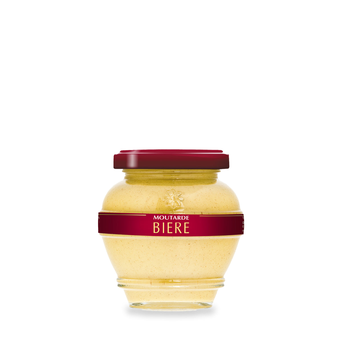Moutarde à la bière du Domaine des Terres Rouges, pot en verre de 200 g