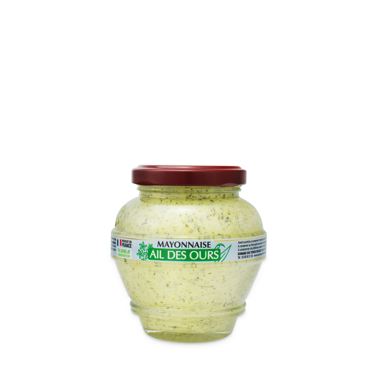 Wild Garlic Mayonnaise by Domaine des Terres Rouges, 180 g glass jar
