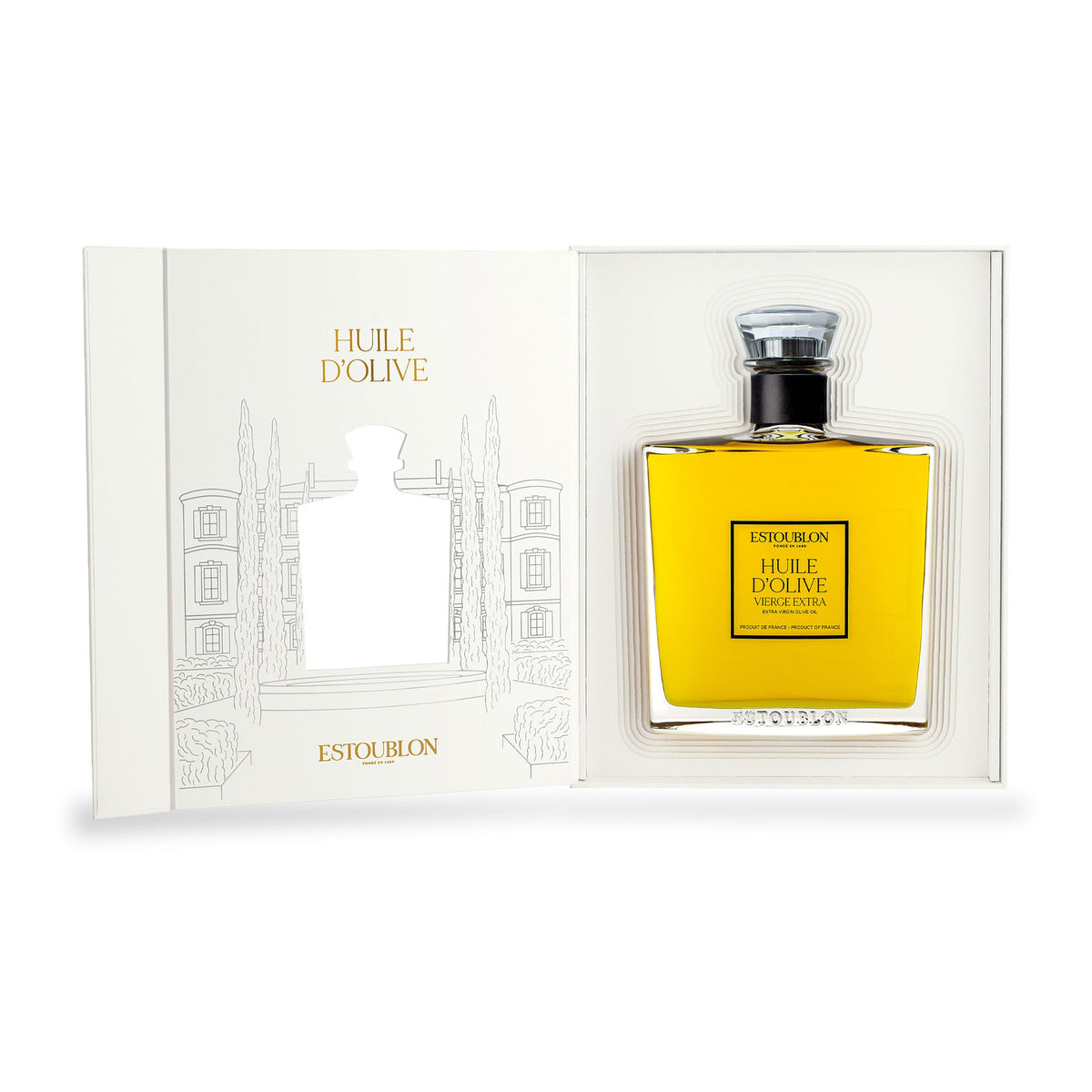 Huile d’olive Couture d’Estoublon, bouteille en verre de 750 ml, autre vue