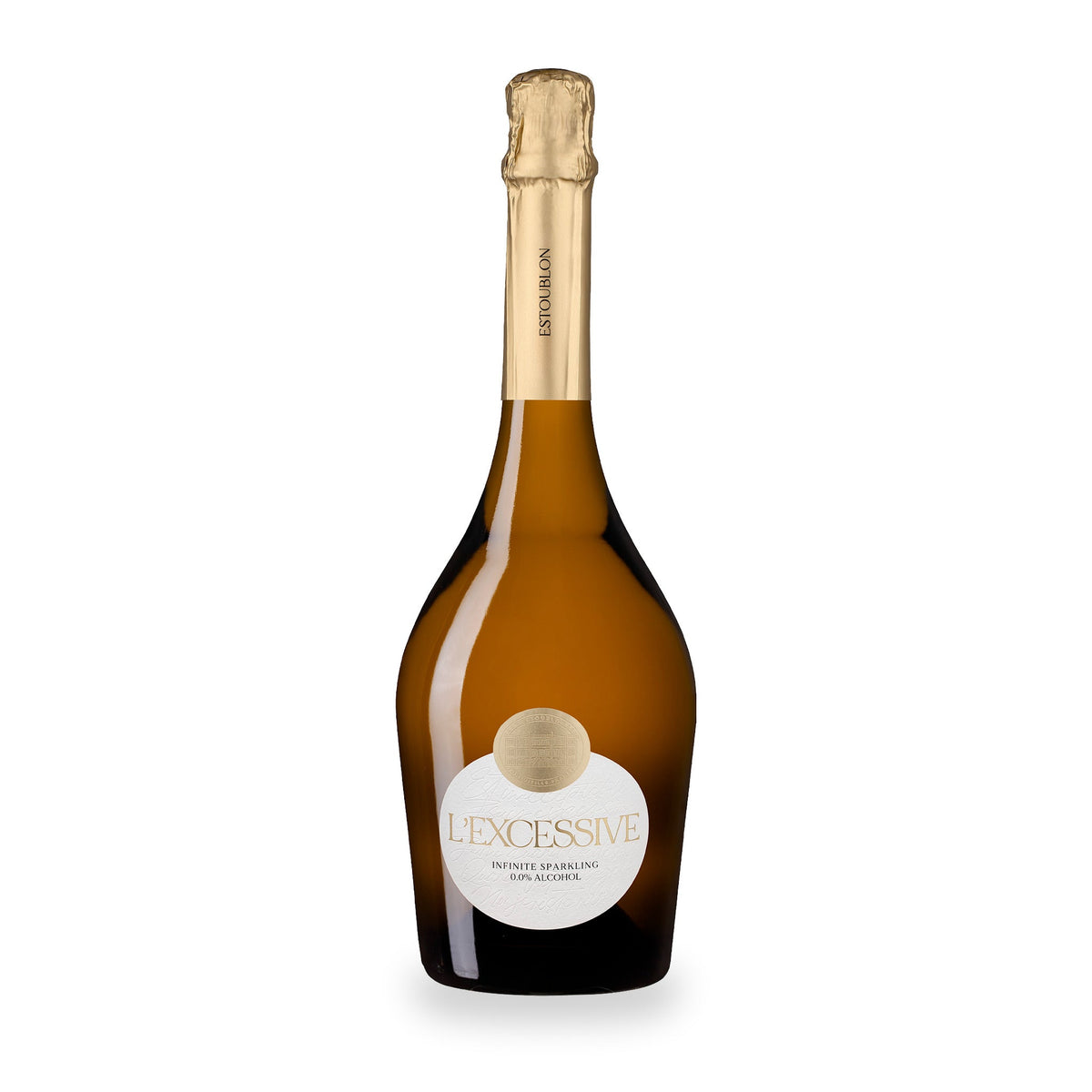 L’Excessive Blanc Alcohol Free by Estoublon in its glass bottle