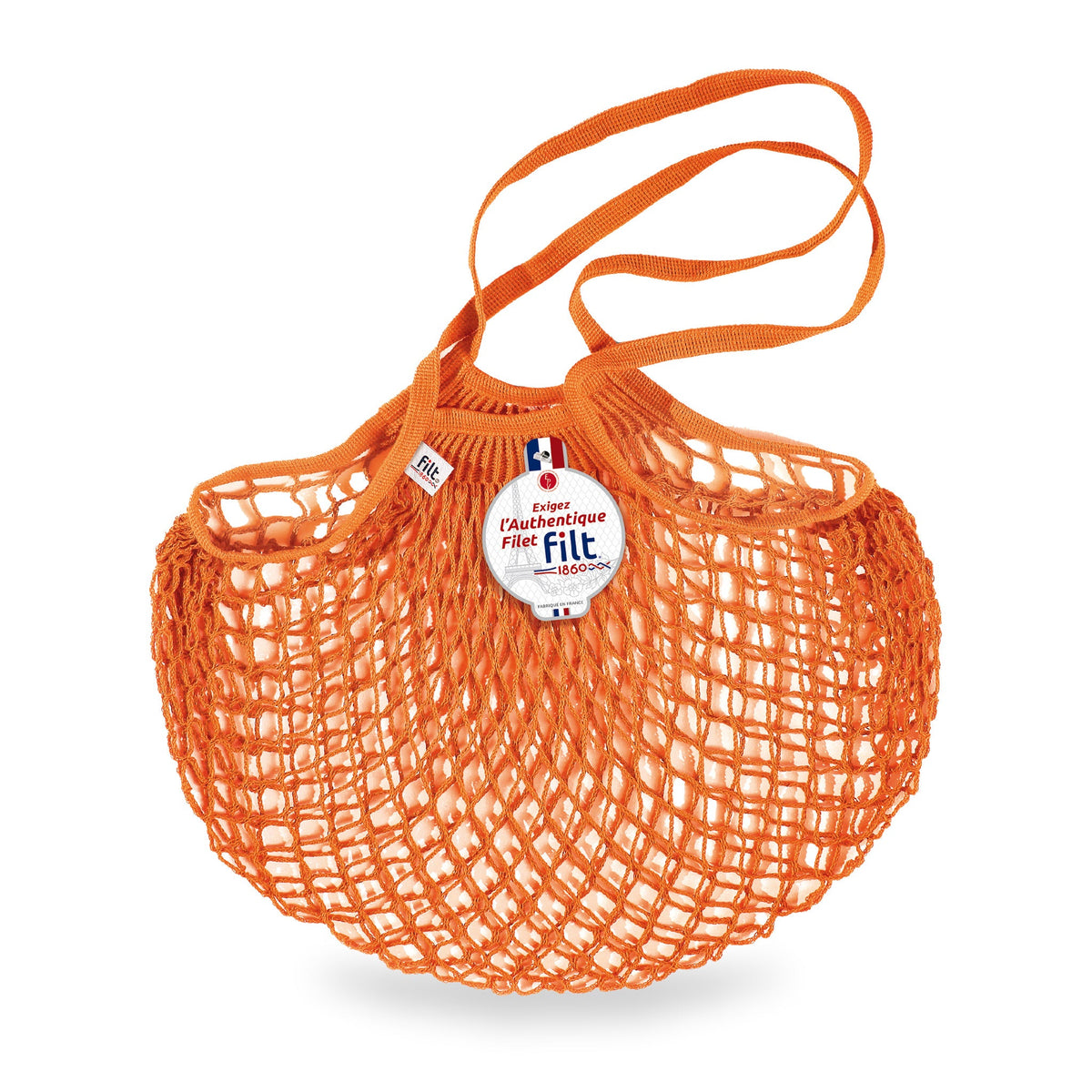 Orange Net Bag by Filt 1860 — Long Handles