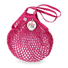 Sac filet framboise pailleté de Filt 1860, anses longues