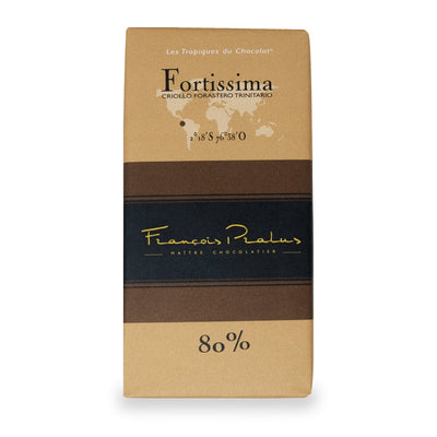 Tablette de chocolat noir Fortissima 80 %