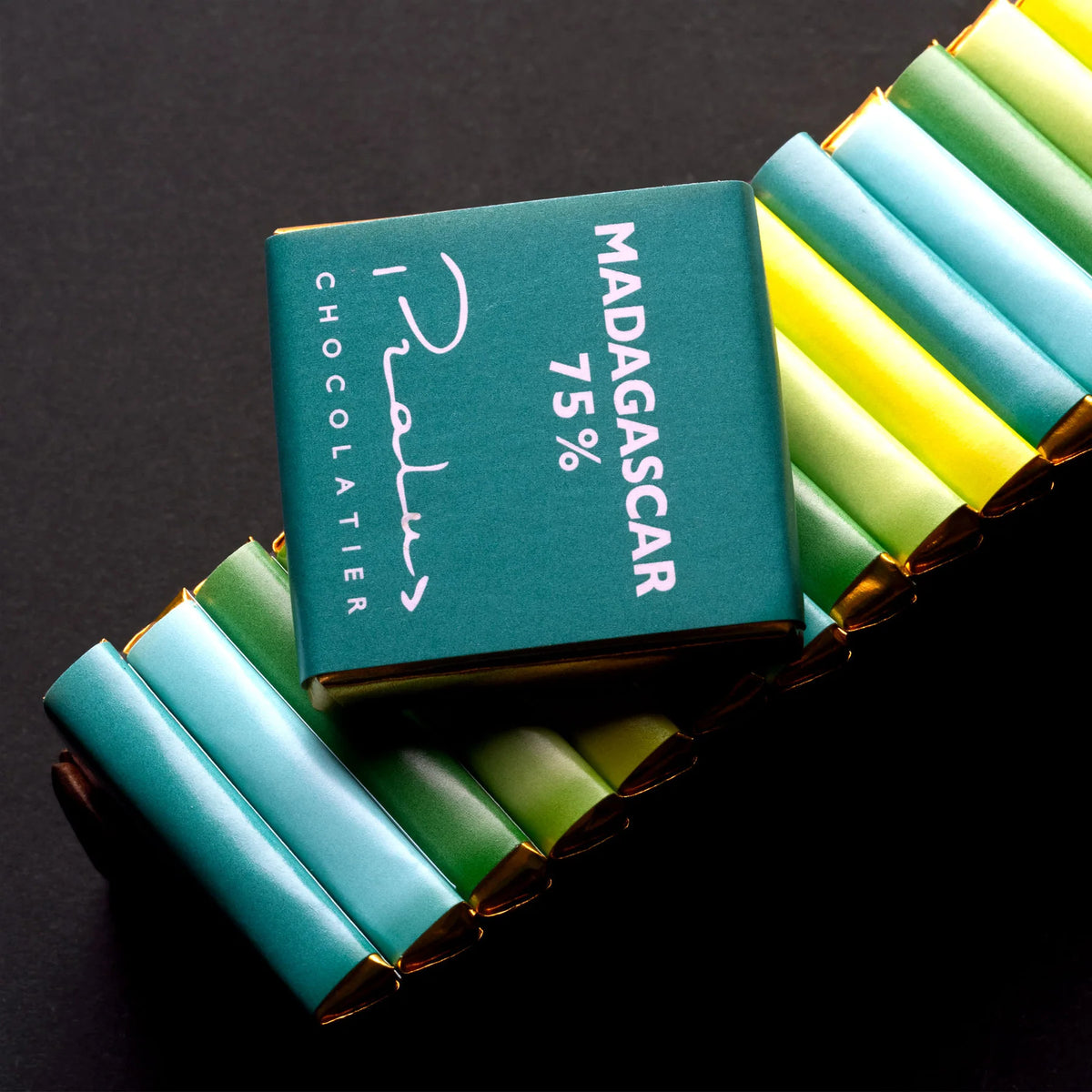 Organic Chocolate Squares by François Pralus in their sleeve