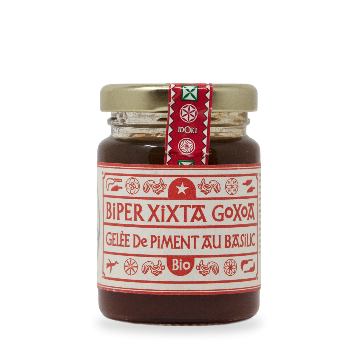 Espelette Pepper & Basil Jelly by Haranea, 90 g glass jar