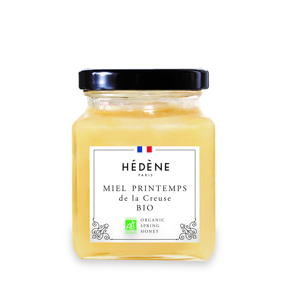 Organic Spring Honey by Hédène, 250 g glass jar