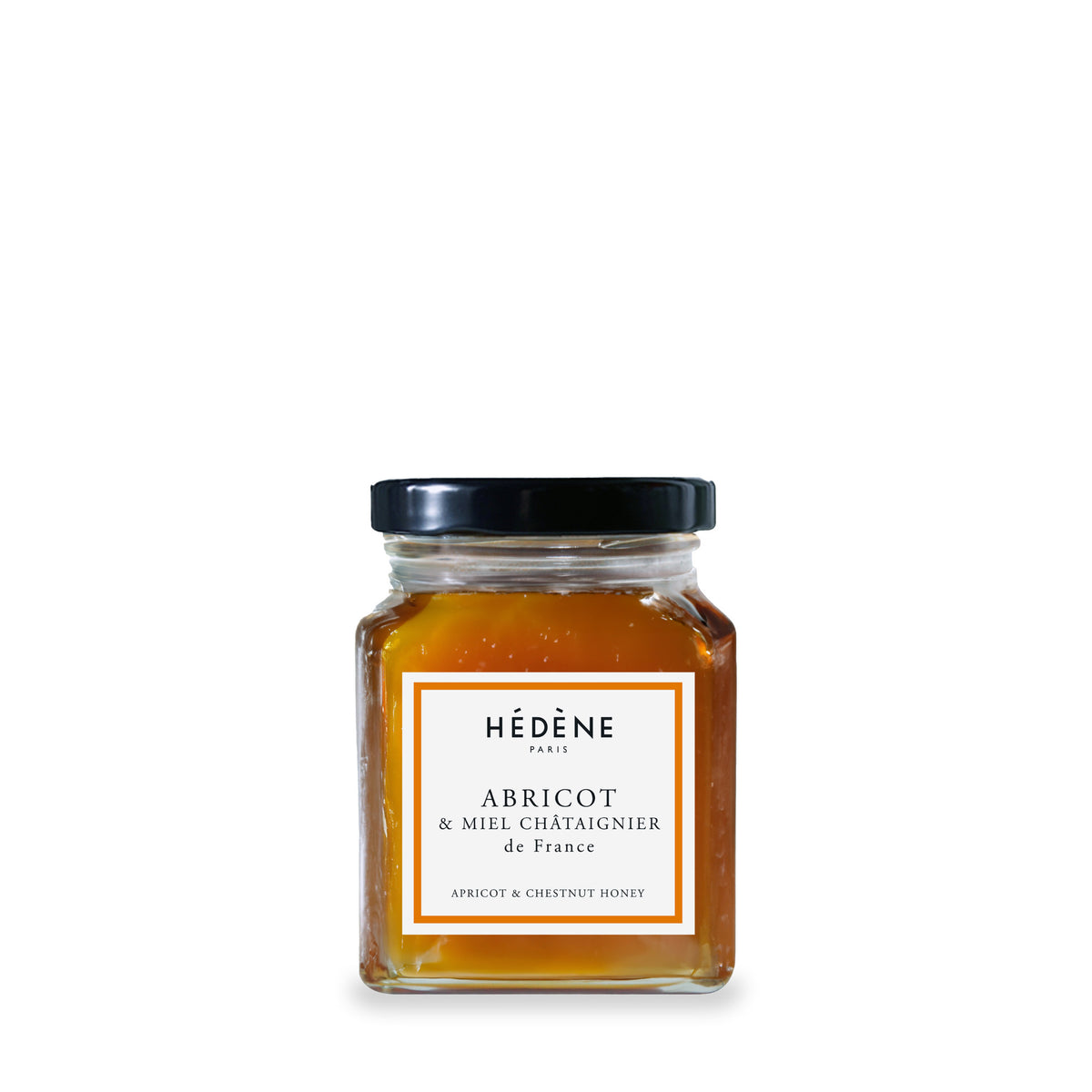 Confiture d’abricots au miel de châtaignier Hédène, pot en verre de 220 g