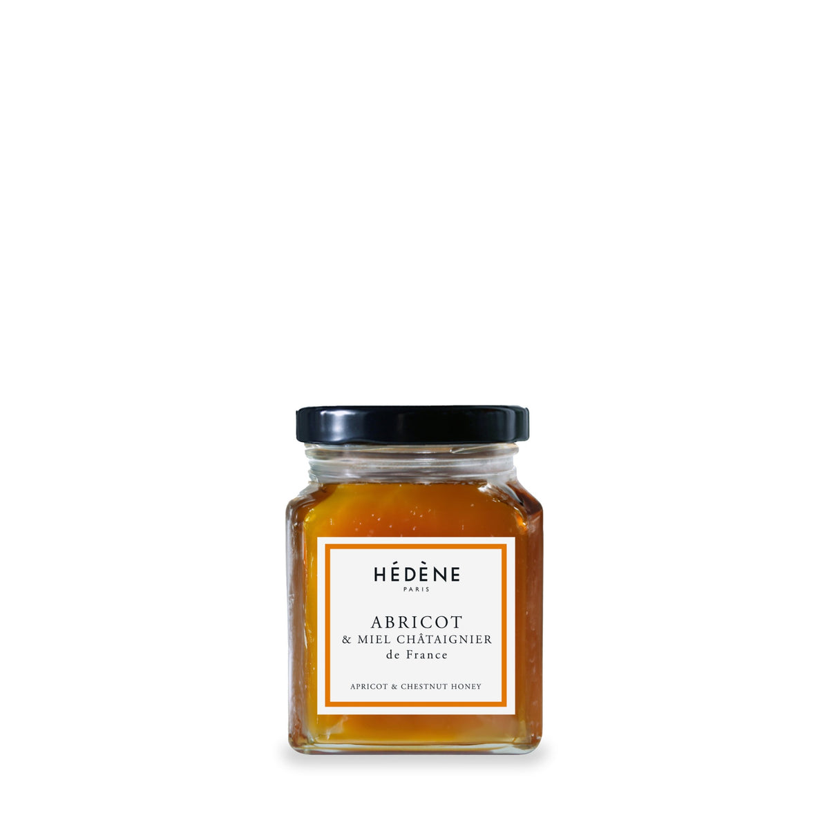 Confiture d’abricots au miel de châtaignier Hédène, pot en verre de 220 g