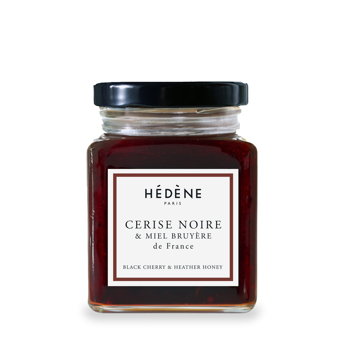 Black Cherry Jam Heather Honey by Hédène, 220 g glass jar