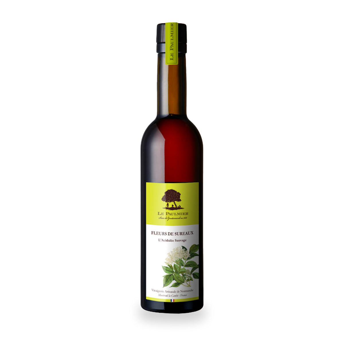 Elderflower Apple Cider Vinegar by Le Paulmier, 350 ml glass bottle