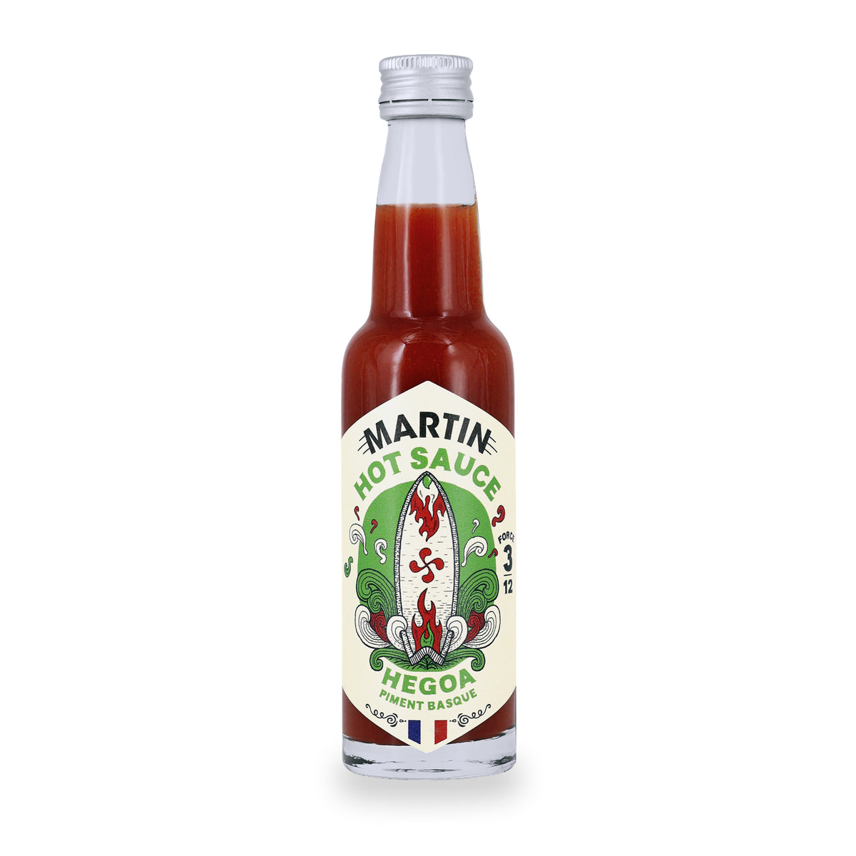 Hegoa Hot Sauce by Sauce Martin, 100 ml glass bottle