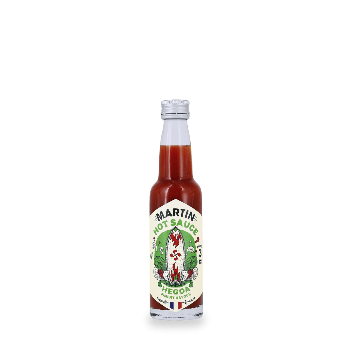 Hegoa Hot Sauce by Sauce Martin, 100 ml glass bottle