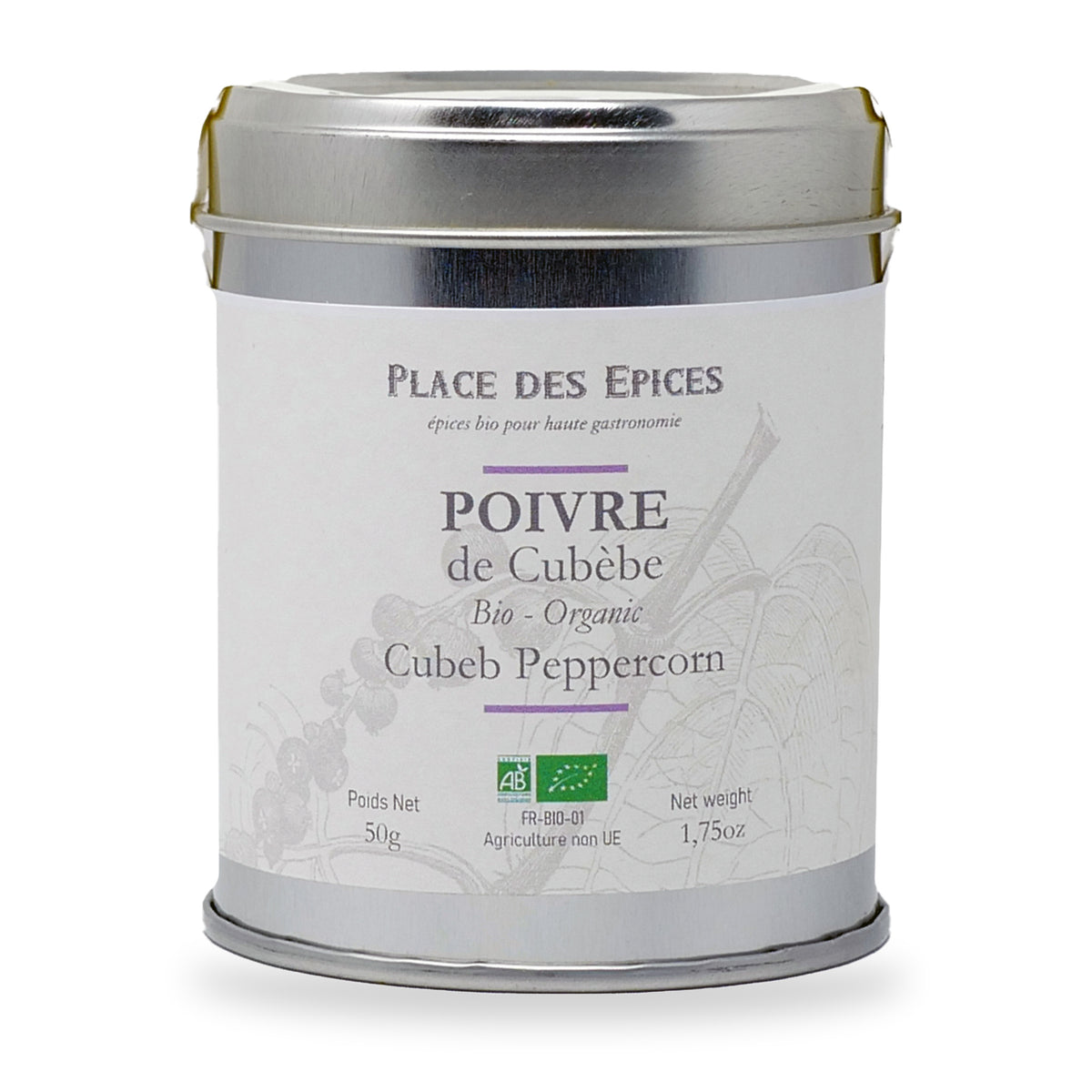 Cubeb Peppercorn by Place des Épices, 50 g tin