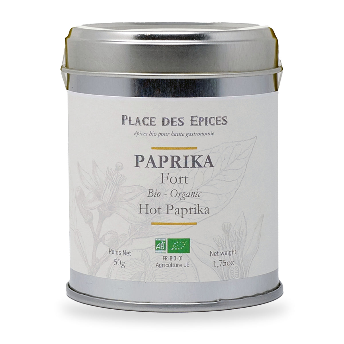 Hot Paprika by Place des Épices, 50 g tin